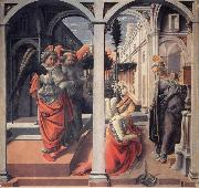 Fra Filippo Lippi The Annunciation oil on canvas